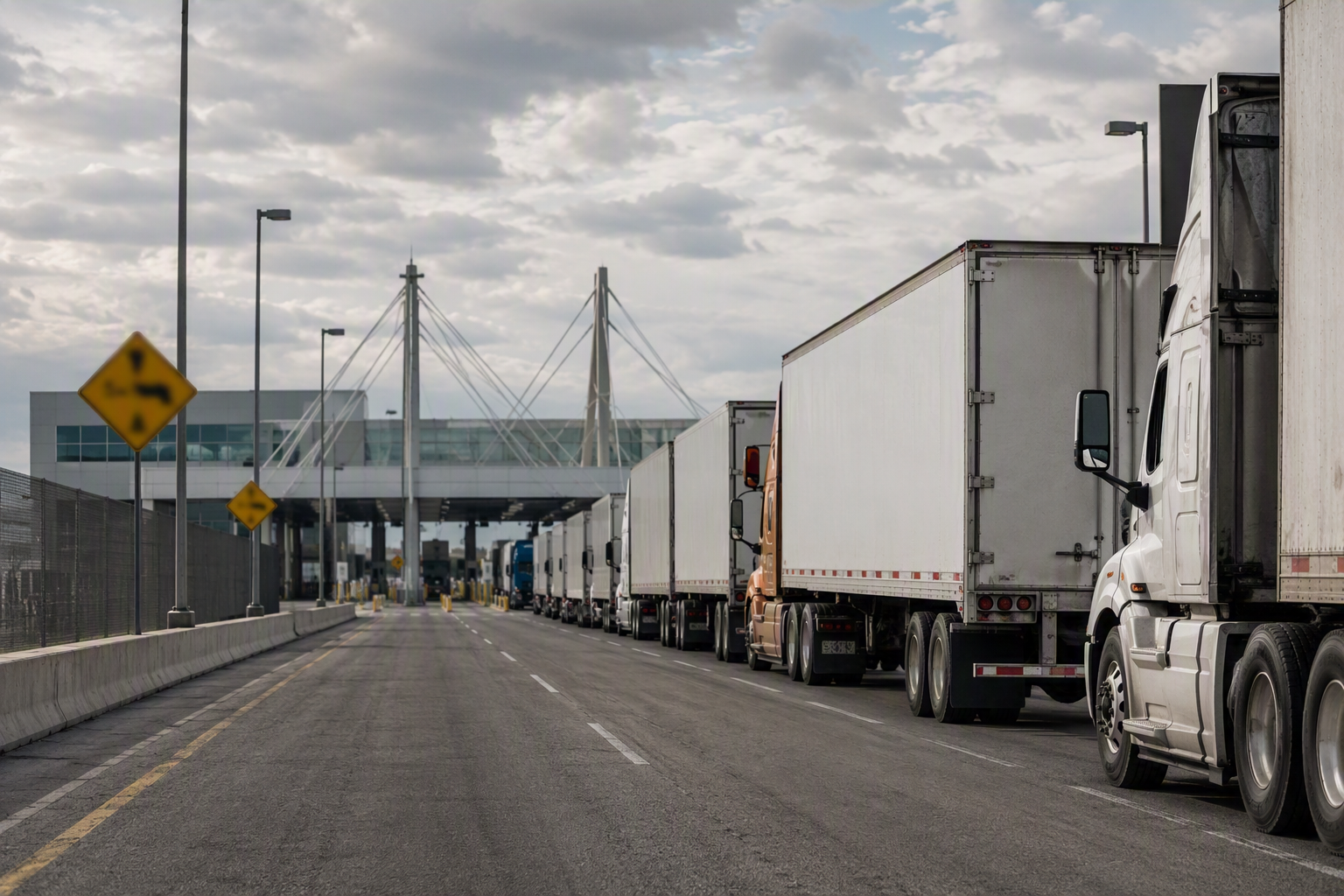 Cierre de camiones vacíos presiona la logística entre Matamoros y Brownsville